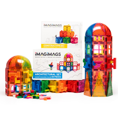 Architectural Set | Magnetic Building Tiles | Shop Imagimags Toys